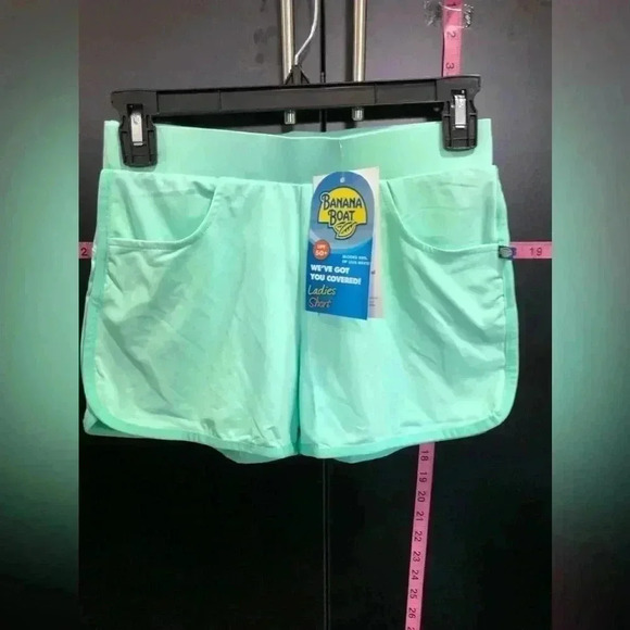 Banana Boat UPF 50+ Swim,casual summer shorts,elastic waist,pockets, Seafoam - Picture 1 of 8